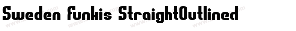 Sweden Funkis StraightOutlined字体转换